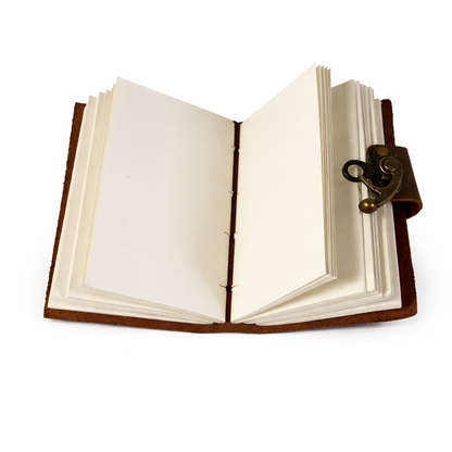 Leather Journal, Soft w/ Lock (3 x 4.5 in.)