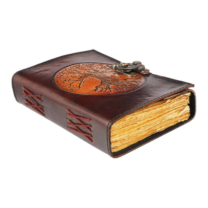 2 Tone Tree Of Life Leather Journal