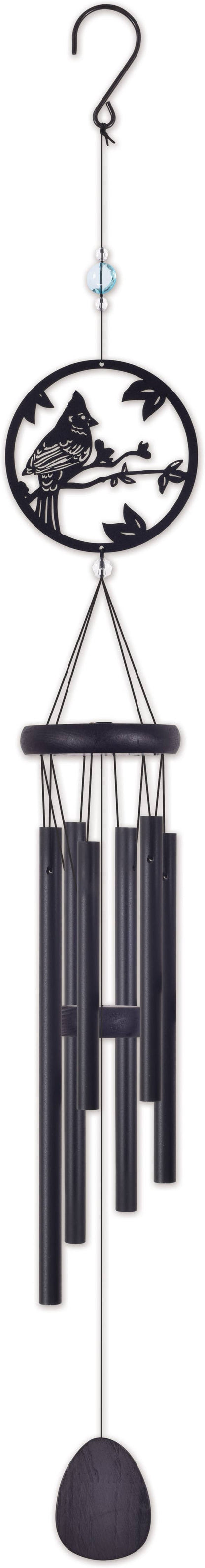 35" Cardinal Wind Chime Garden Decor - 94531