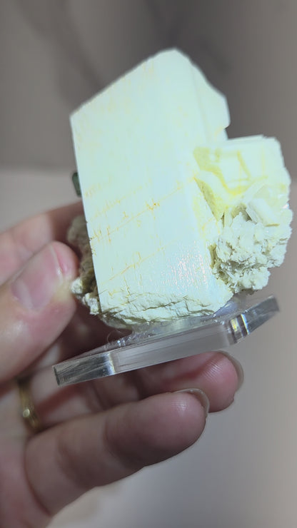 Terminated Feldspar w/ Fluorite