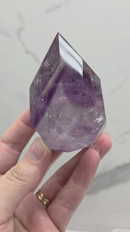 Phantom Amethyst faceted flame