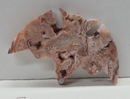 Bat  - Pink Crazy Lace Agate