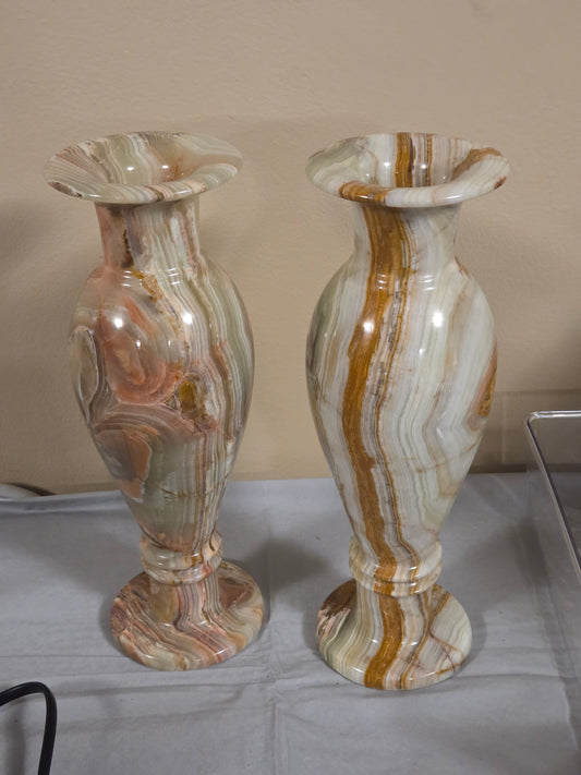 Afghan Green Onyx large vase